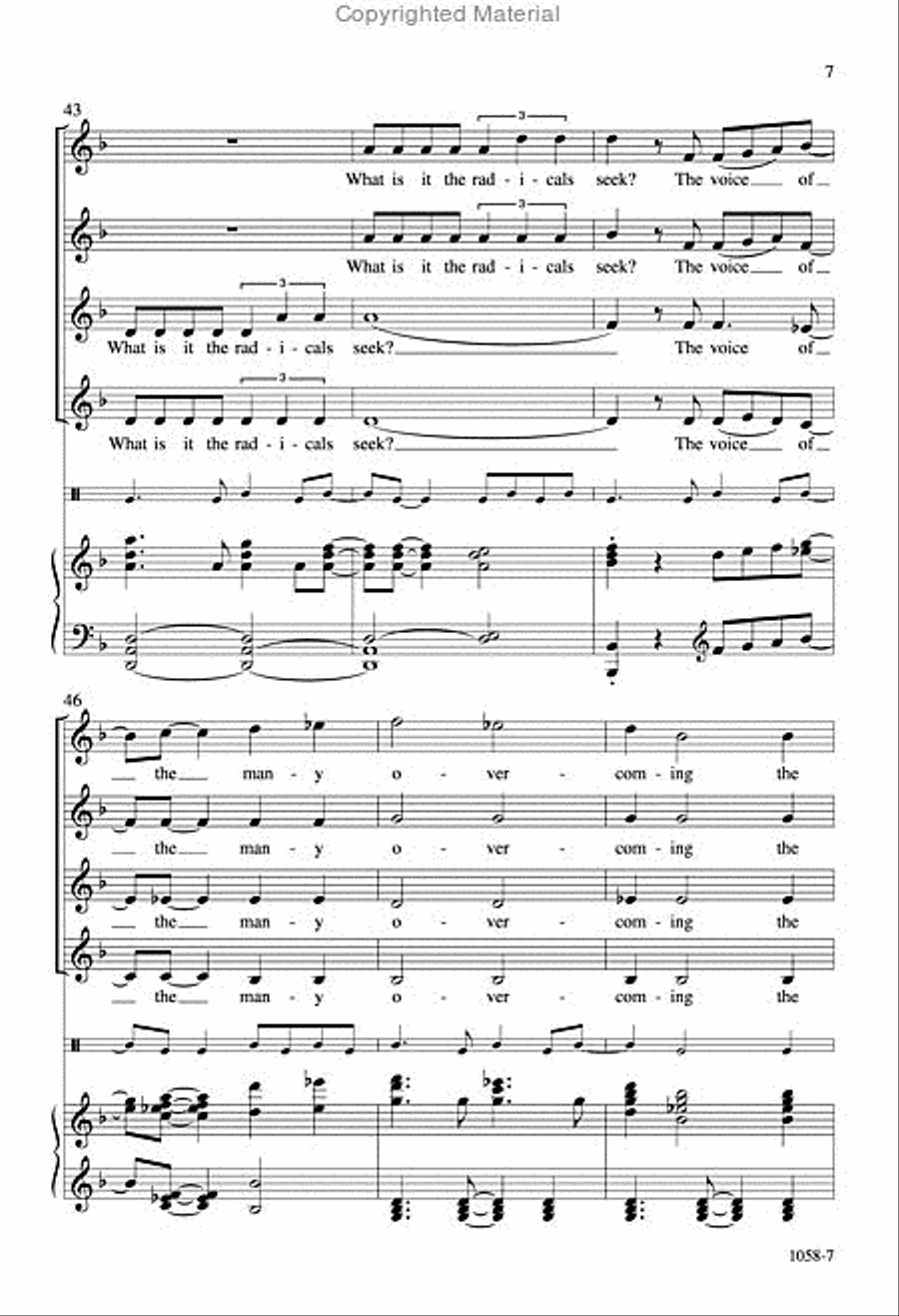 A Universal Dream - SSAA Octavo SSAA scores gallery preview page 6