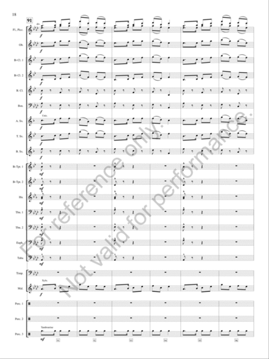 An English Triptych An English Triptych Concert Band scores gallery preview page 19