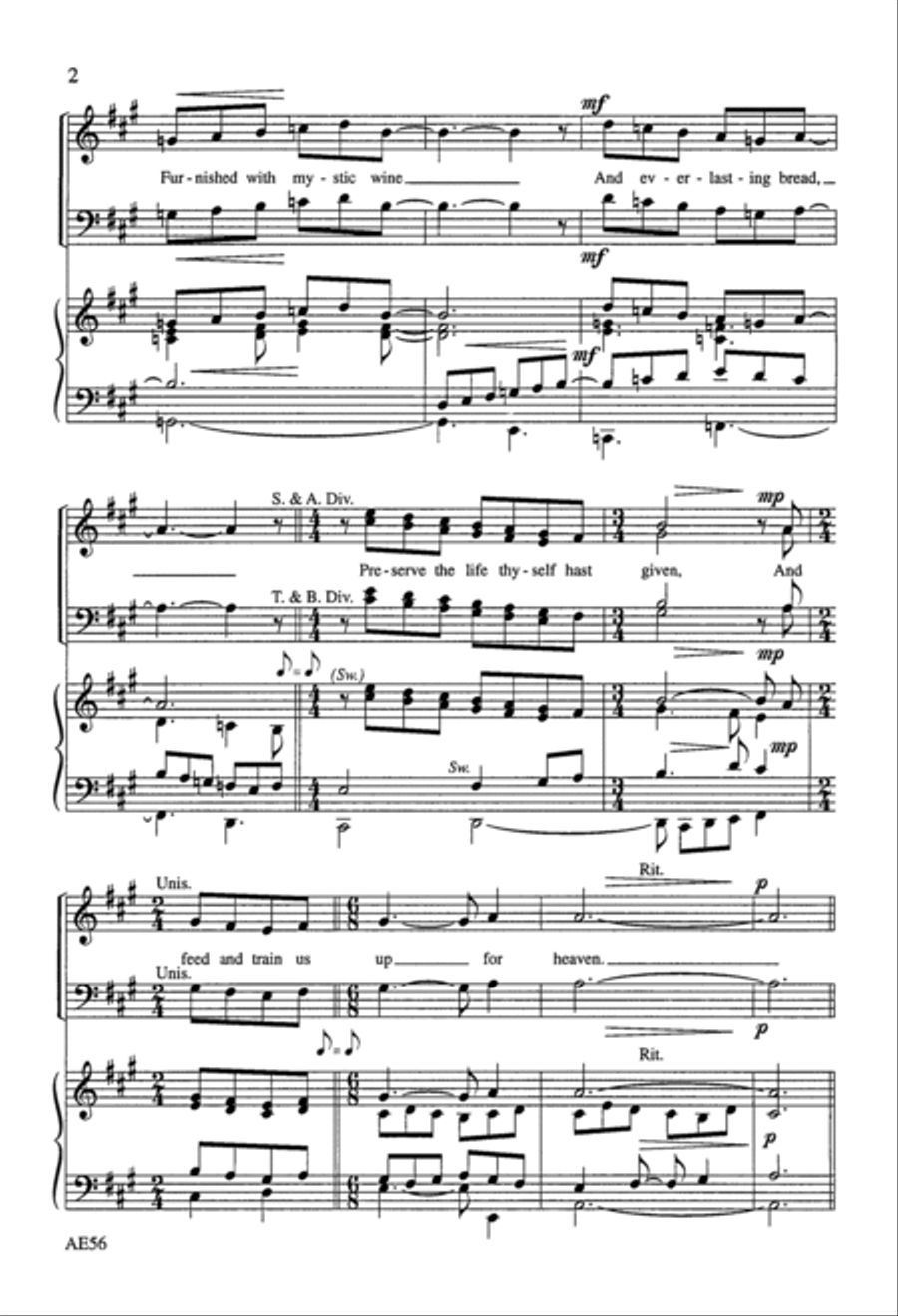 A Communion Prayer A Communion Prayer TB scores gallery preview page 2