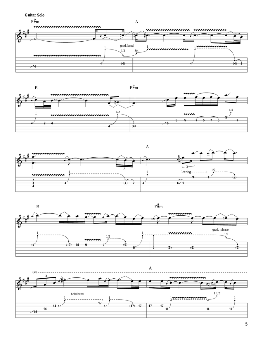 Time Acoustic Guitar scores gallery preview page 5