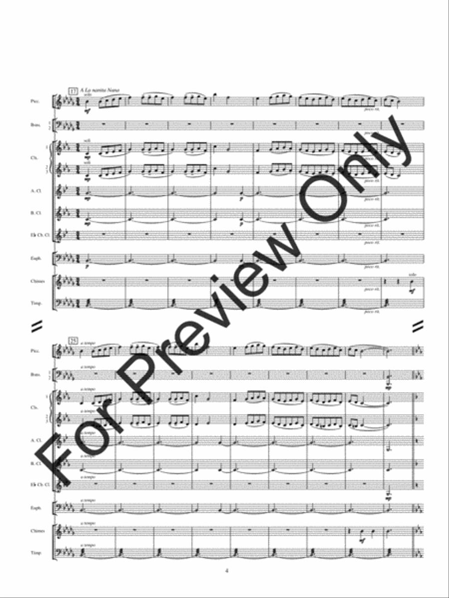Rhapsody On Spanish Carols (Score) Concert Band scores gallery preview page 7