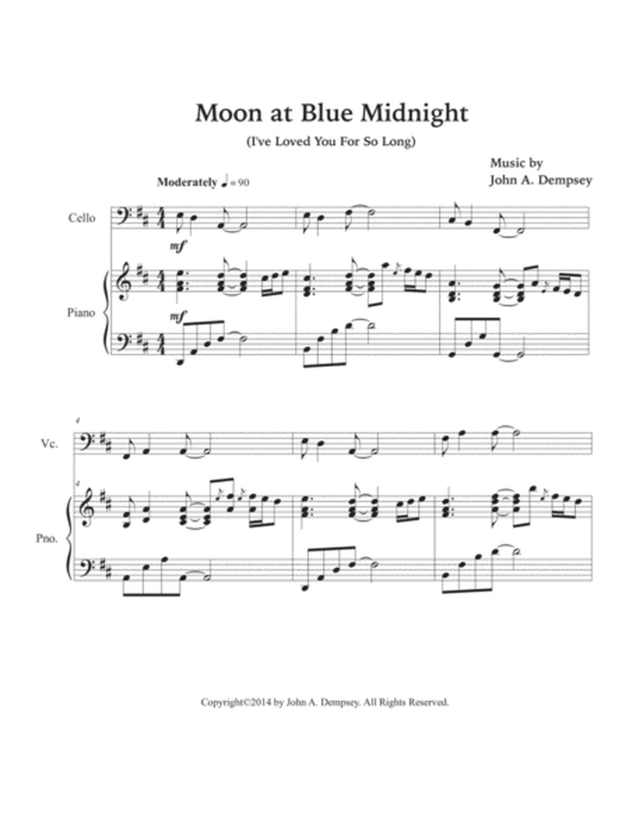 Moon at Blue Midnight (Cello and Piano) image number null