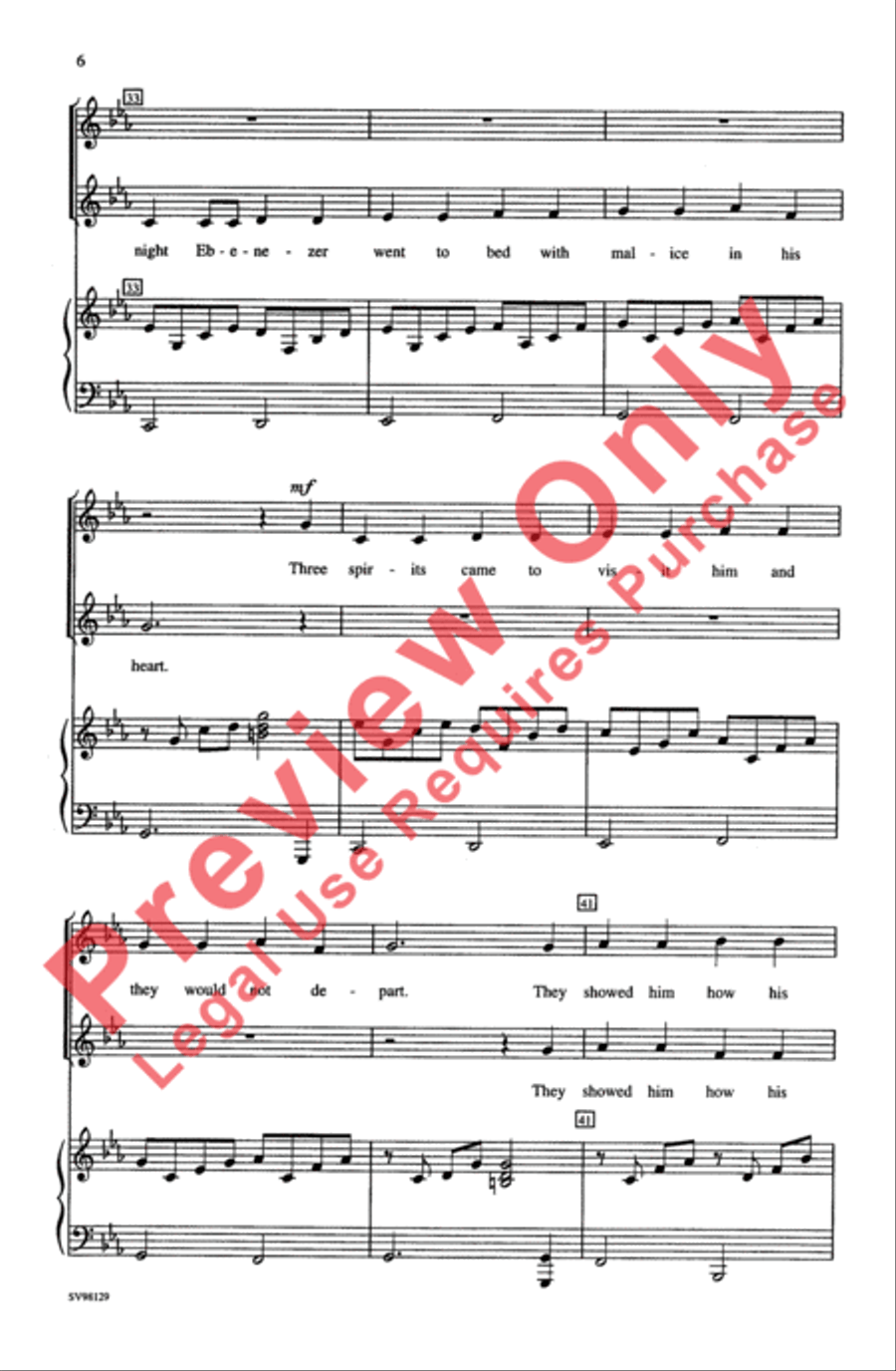 Scrooge, Scrooge, Scrooge 2-Part scores gallery preview page 5