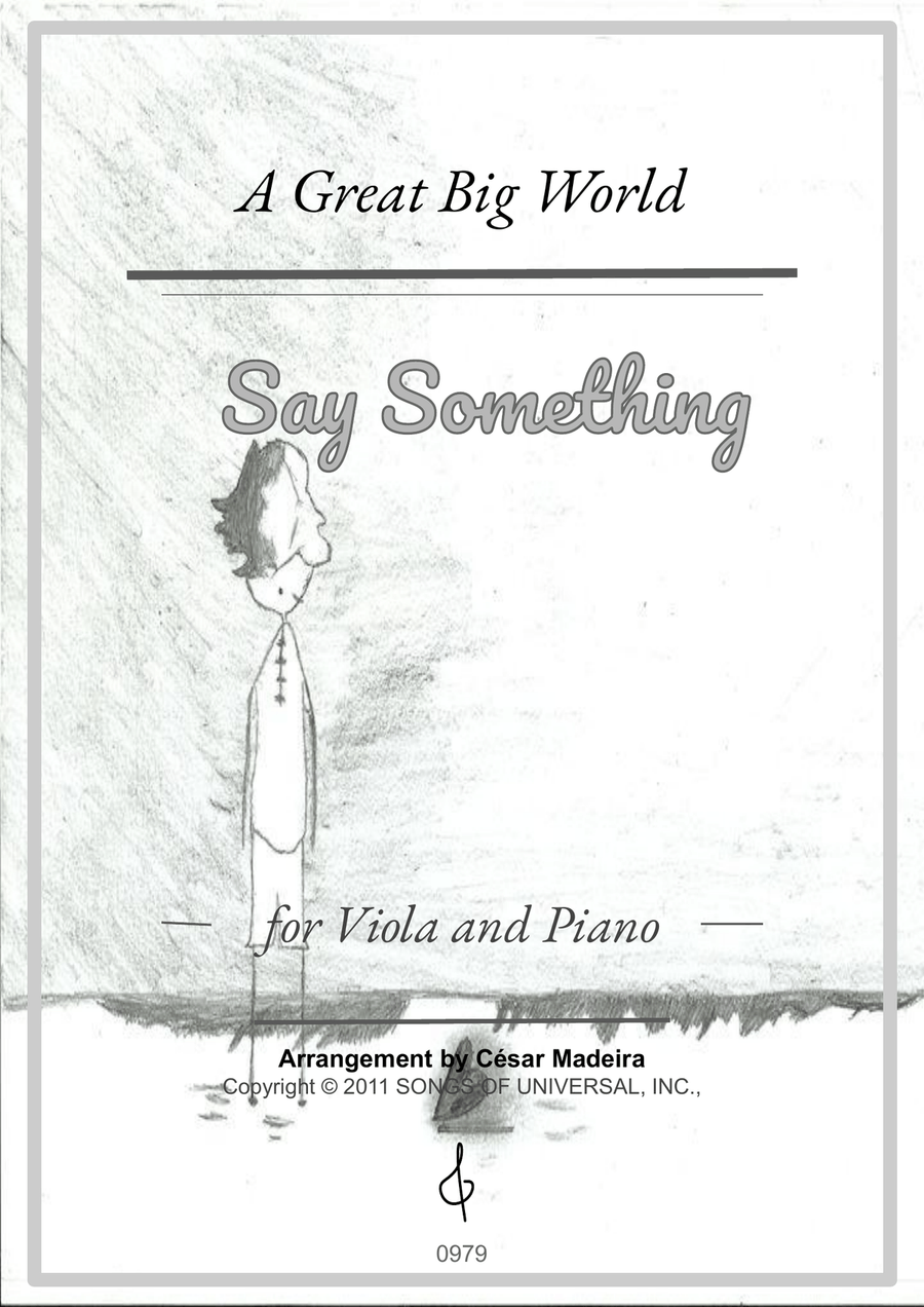 Say Something Viola scores gallery preview page 1