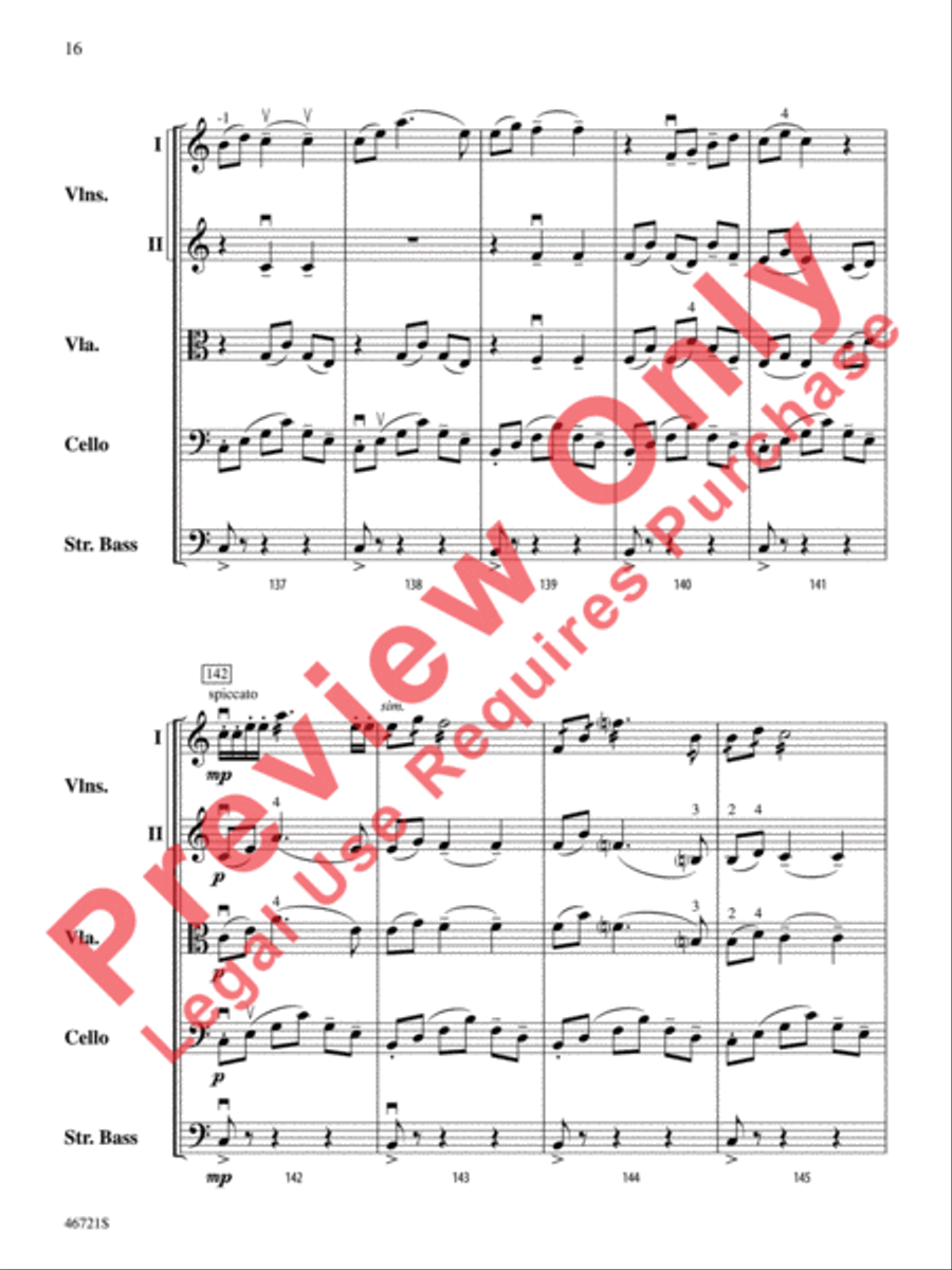 Petrushka String Orchestra scores gallery preview page 17