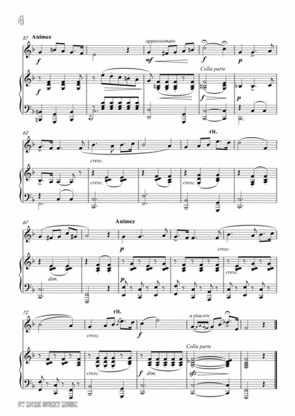 Masse-Souvenirs, for Violin and Piano image number null
