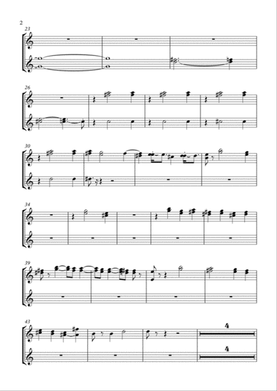 Brahms Symphony No.4 - 1.Allegro non troppo (Transposed Horn in C) Horn Solo scores gallery preview page 2