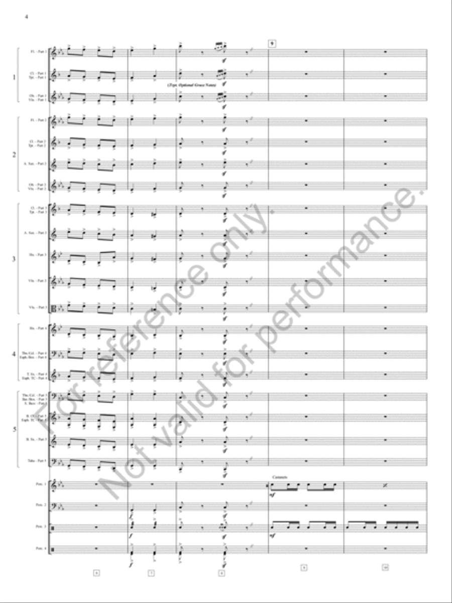 Zia, Zia! Zia, Zia! Concert Band scores gallery preview page 5