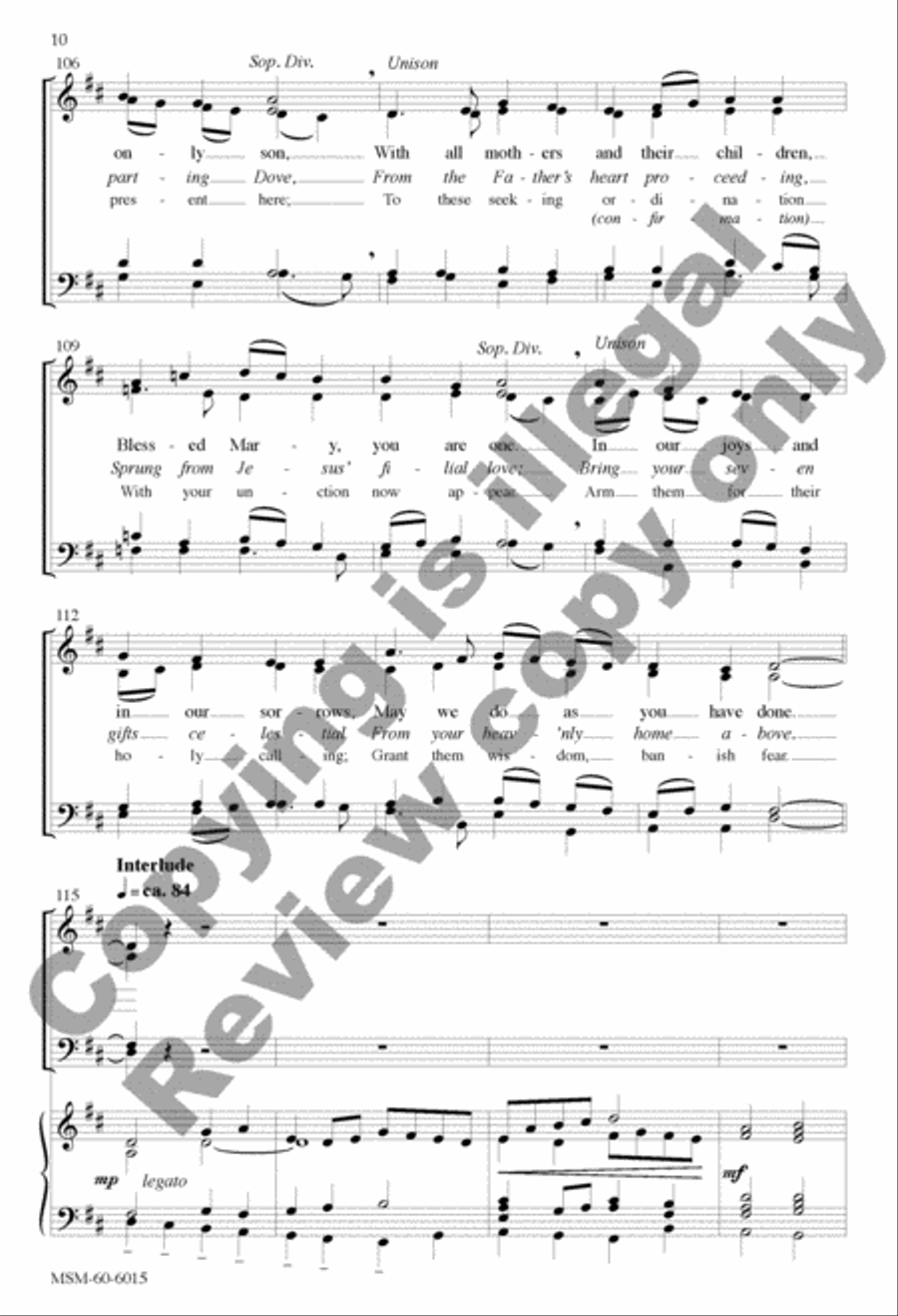 Sound the Bell of Holy Freedom: Come to Us, O Holy Spirit 4-Part scores gallery preview page 21