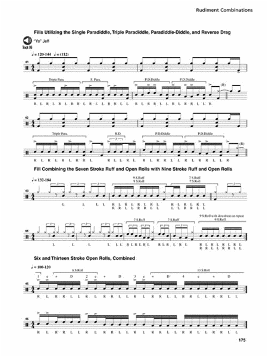 Joe Porcaro's Drumset Method – Groovin' with Rudiments Drum Set scores gallery preview page 4