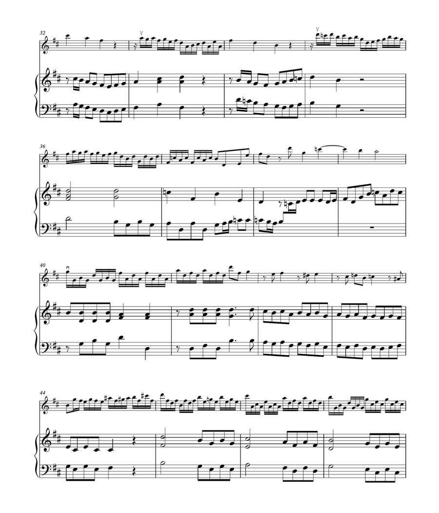 Violin Sonata in D Major (HWV 371) Violin Sonata in D Major (HWV 371) Violin Solo scores gallery preview page 5