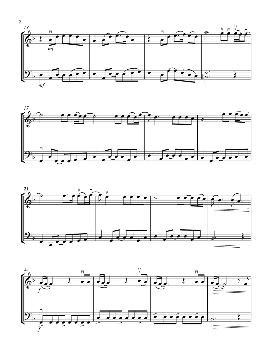 Never Break String Duet scores gallery preview page 2