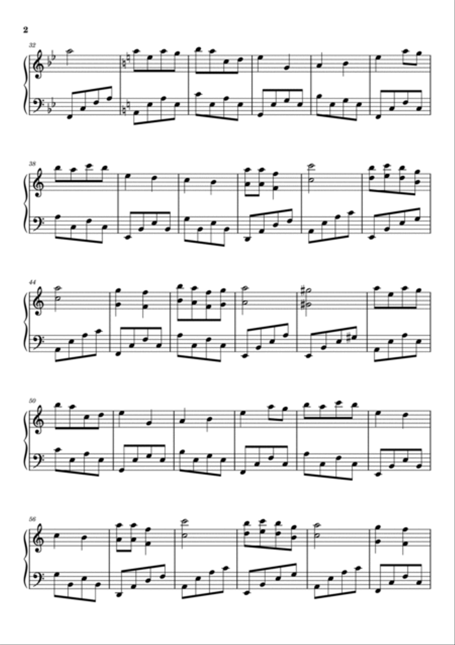 Obito's Theme Obito's Theme Piano Solo scores gallery preview page 2