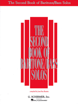 Book cover for The Second Book of Baritone/Bass Solos