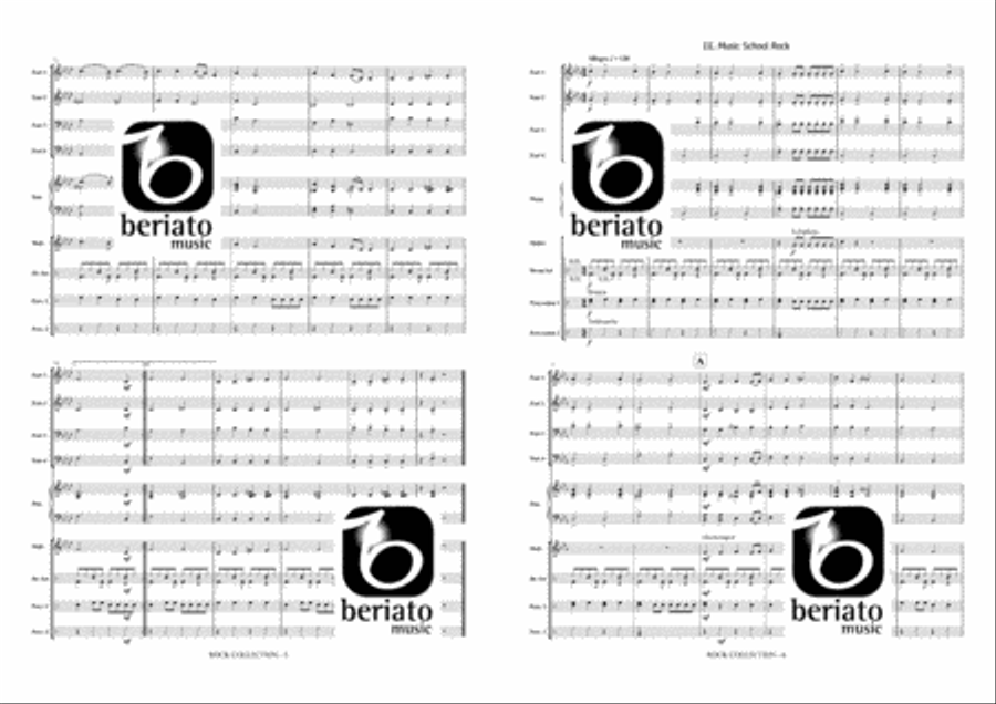 Rock Collection Concert Band scores gallery preview page 4