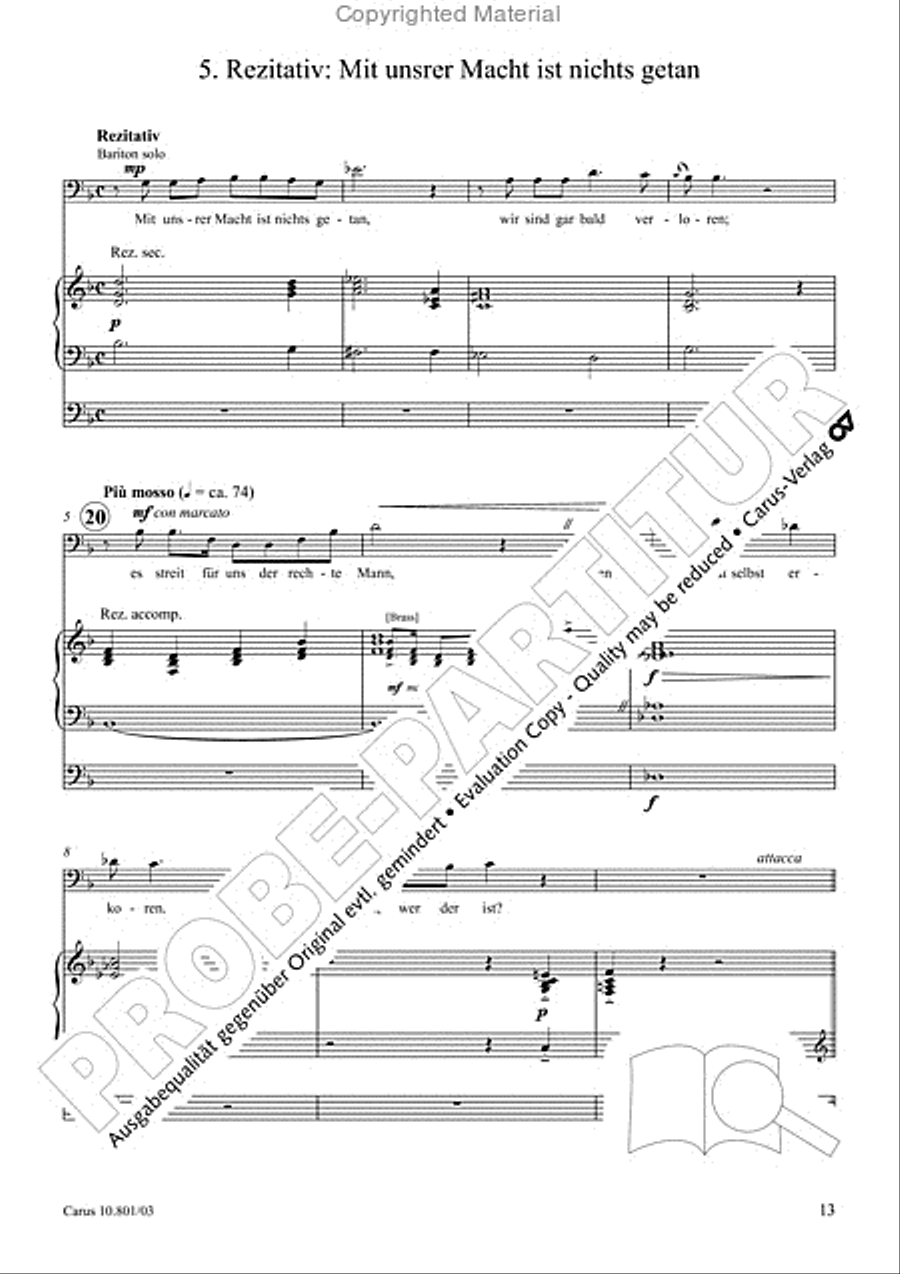 Ein feste Burg ist unser Gott TB scores gallery preview page 14