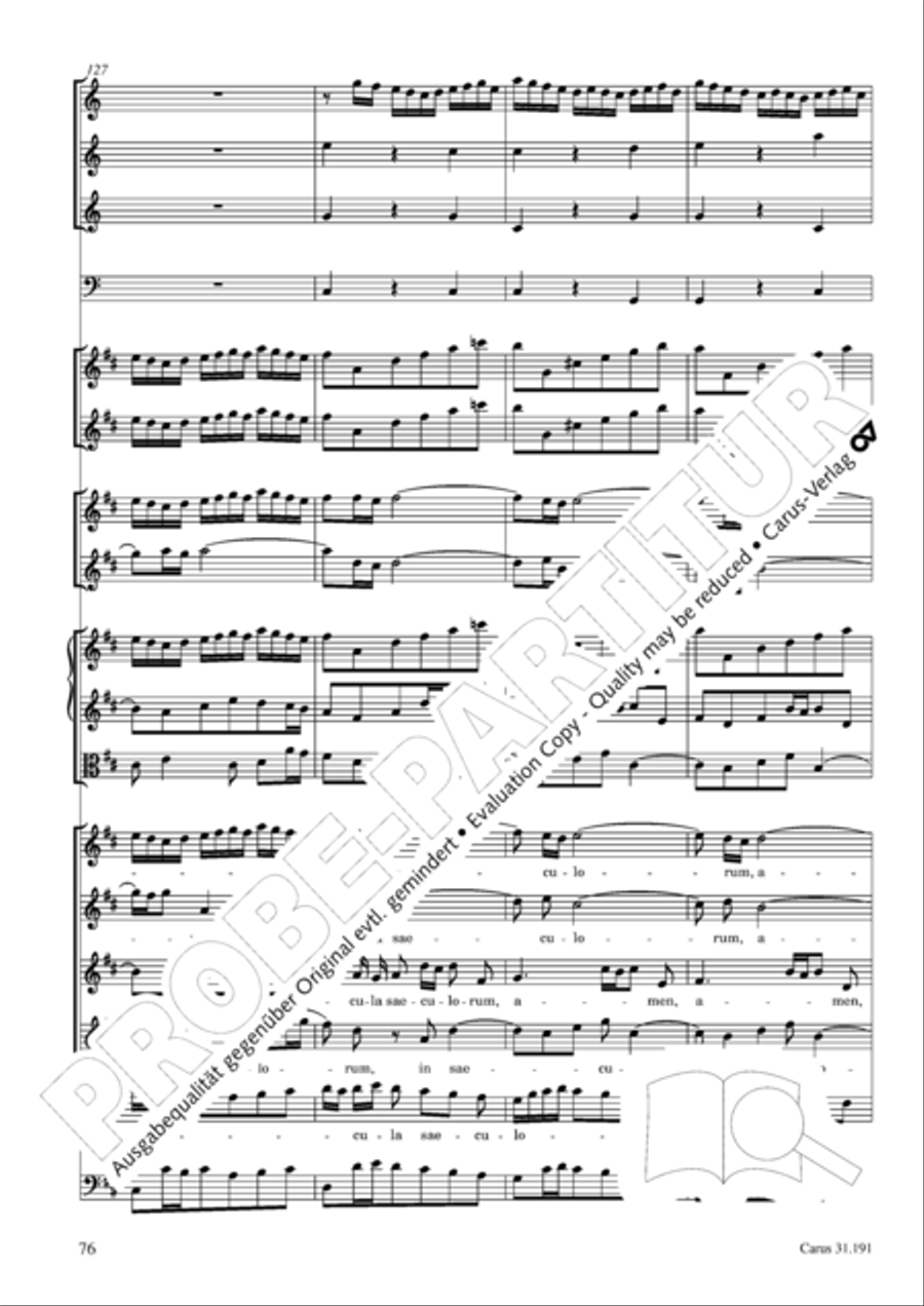 Gloria in excelsis Deo SSATB scores gallery preview page 76