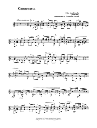 Canzonetta (from The String Quartet, Op. 12)
