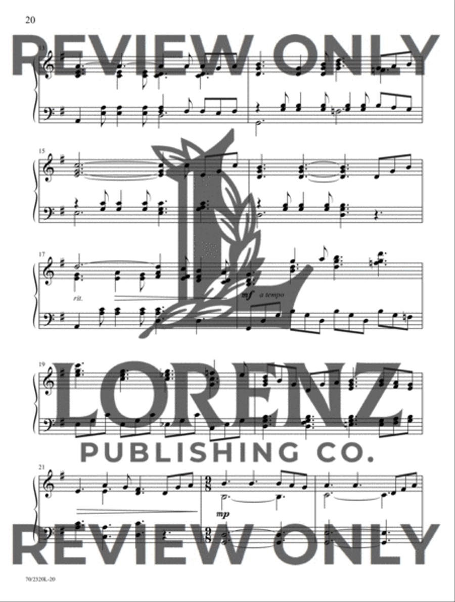 Songs of Prayer and Hopefulness Piano Solo scores gallery preview page 11
