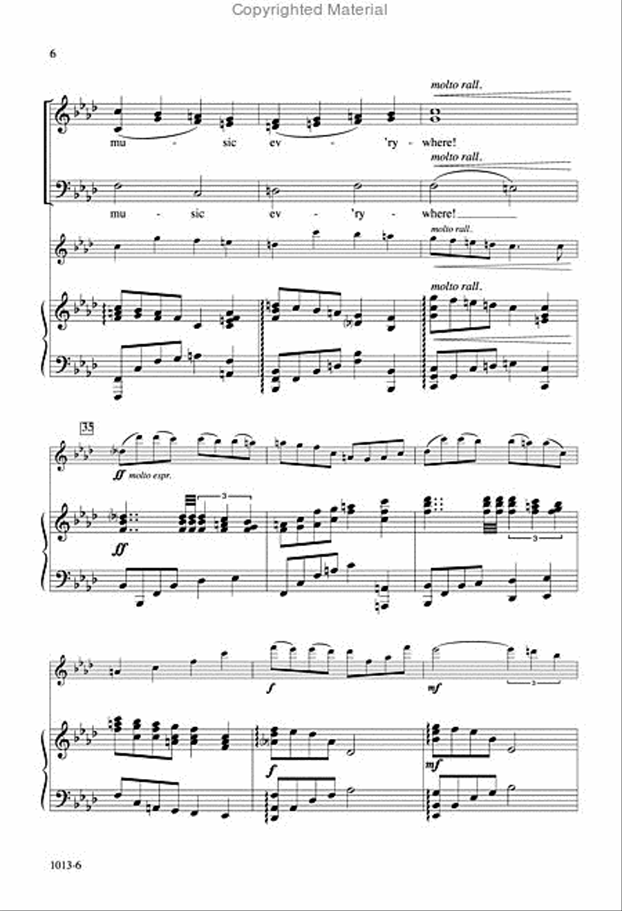 If Music Be the Food of Love - SAB Octavo 3-Part scores gallery preview page 5