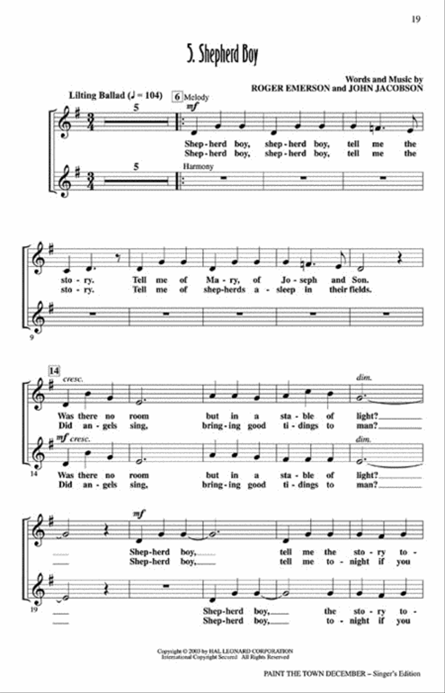Paint the Town December (Holiday Musical) Choir scores gallery preview page 5