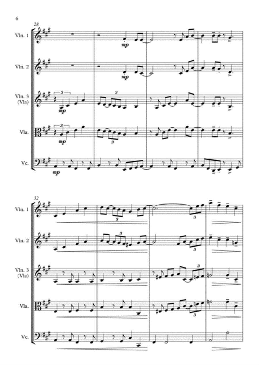 Have Yourself A Merry Little Christmas from MEET ME IN ST. LOUIS String Quartet scores gallery preview page 6