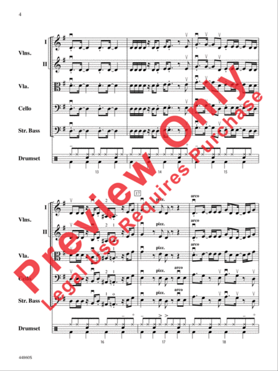 Uptown Funk Uptown Funk String Orchestra scores gallery preview page 5