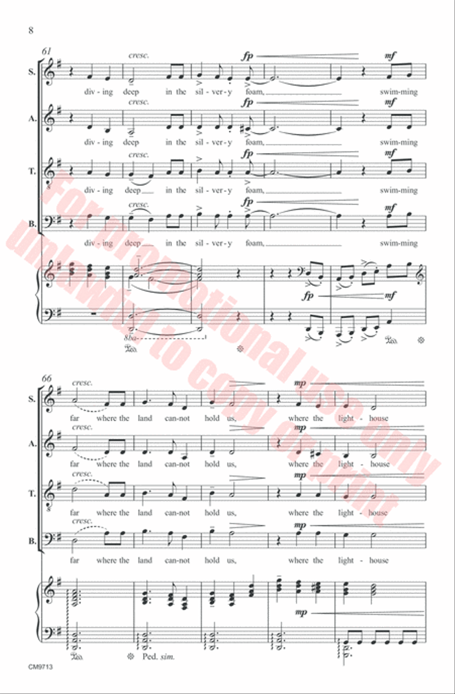 Song of the Sound 4-Part scores gallery preview page 8