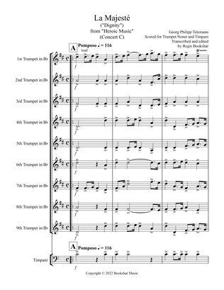 La Majeste (from "Heroic Music") (C) (Trumpet Nonet, Timp)