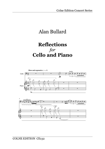 Reflections, for cello and piano image number null