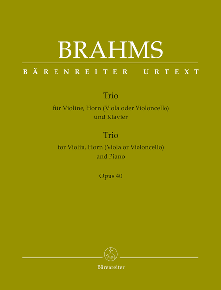 Trio fur Violin, Horn (Viola or Violoncello) and Piano op. 40