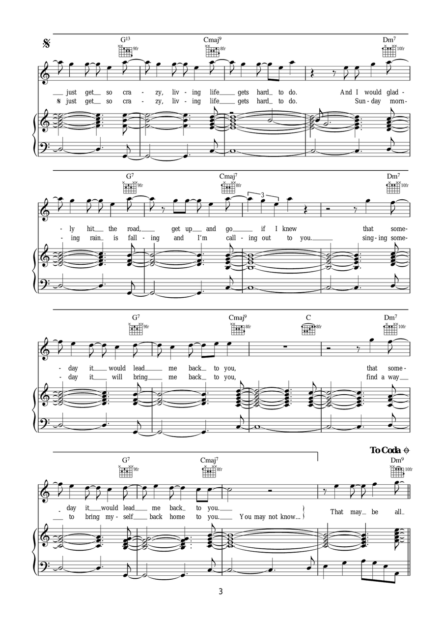 Sunday Morning Acoustic Guitar scores gallery preview page 3
