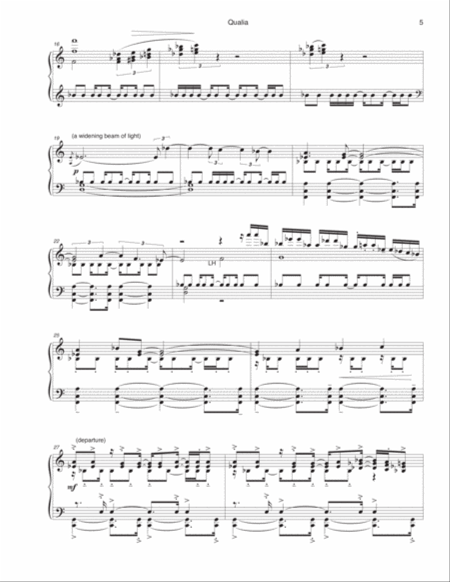 Qualia - for piano Qualia - for piano Piano Solo scores gallery preview page 5