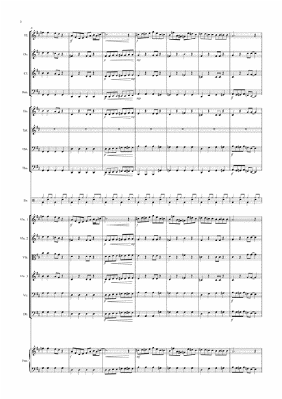Laundrette Blues! for School Orchestra Full Orchestra scores gallery preview page 2