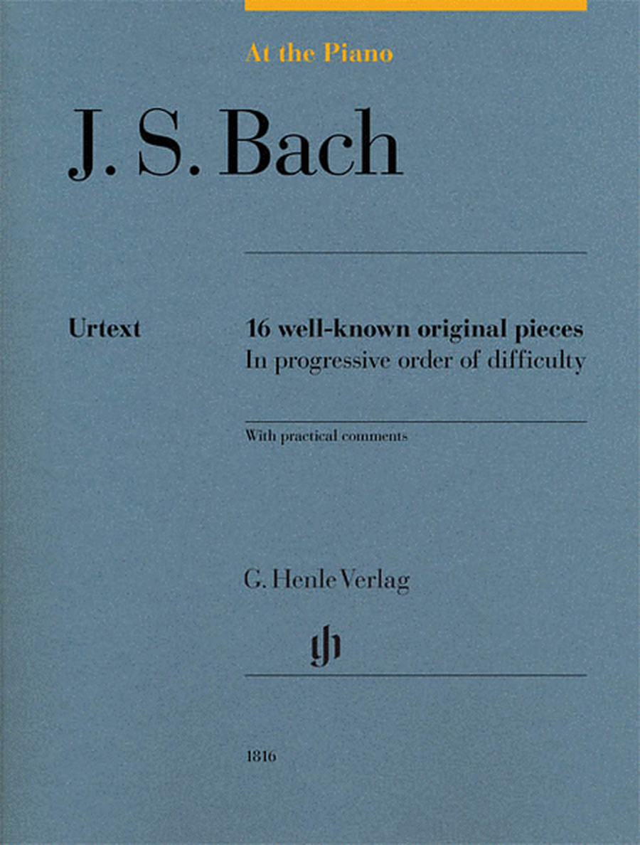 J.S. Bach: At the Piano