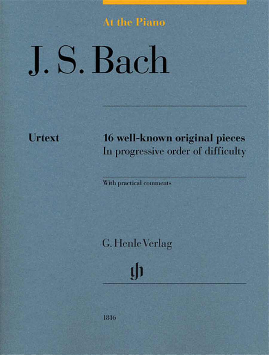 Book cover for J.S. Bach: At the Piano