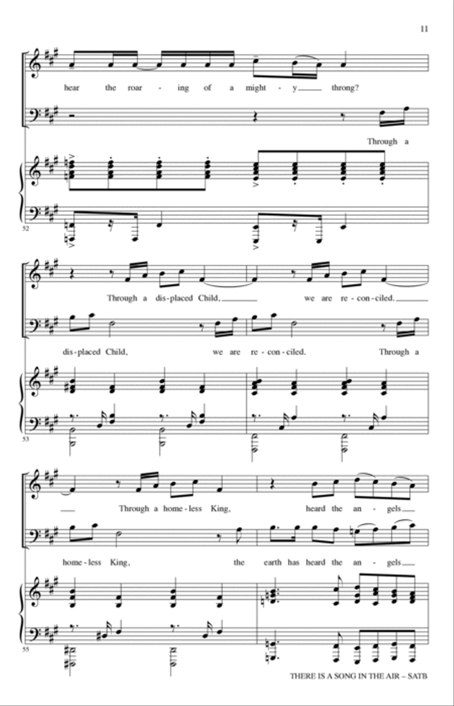 There Is A Song In The Air 4-Part scores gallery preview page 9