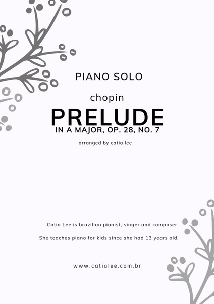 Prelude in A Major - Op 28, n 7 - Chopin for Piano solo image number null