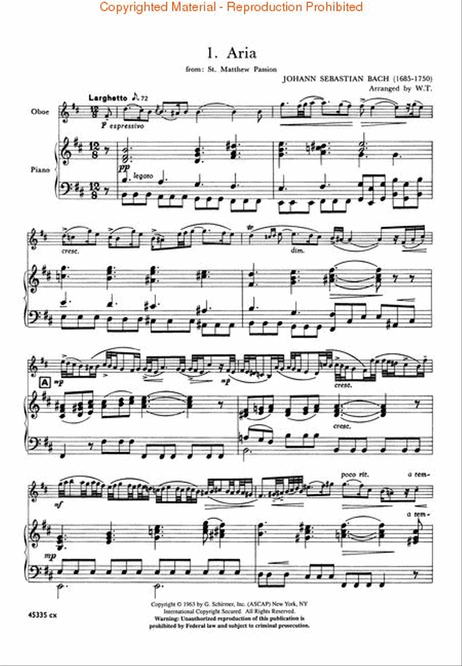 Solos for the Oboe Player Piano scores gallery preview page 2