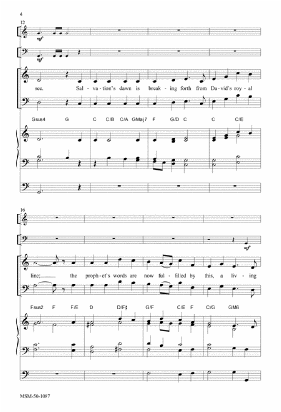 Canticle of Zechariah Canticle of Zechariah 4-Part scores gallery preview page 3