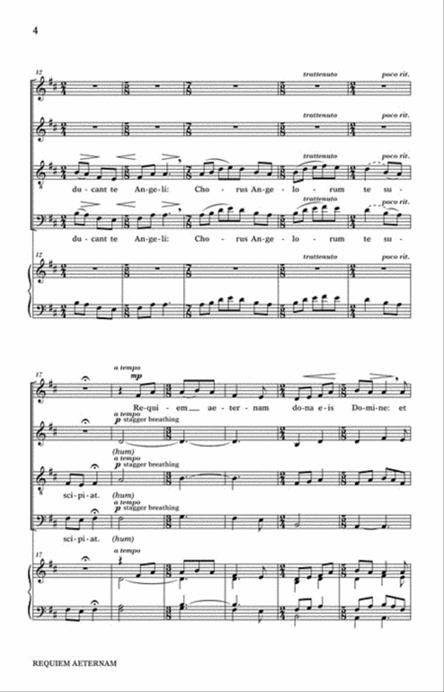 Requiem Aeternam Requiem Aeternam 4-Part scores gallery preview page 3