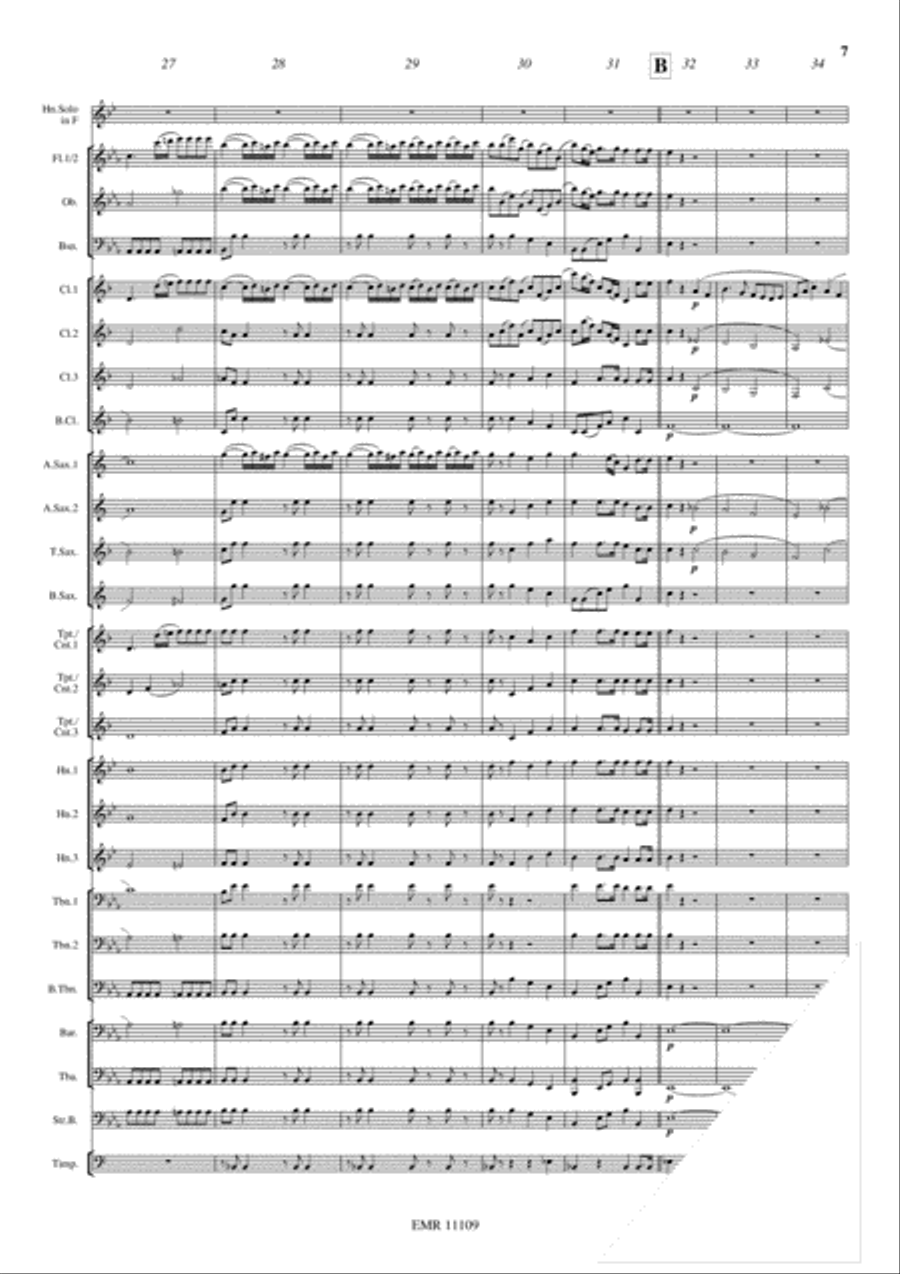 Horn Concerto No. 4 Concert Band scores gallery preview page 8