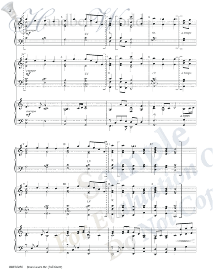 Jesus Loves Me Jesus Loves Me 5-Octaves scores gallery preview page 2