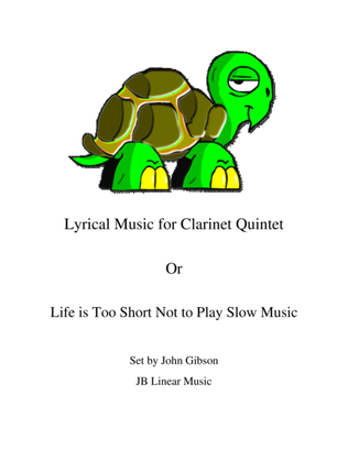 Book cover for Lyrical Music for Clarinet Quintet or clarinet choir
