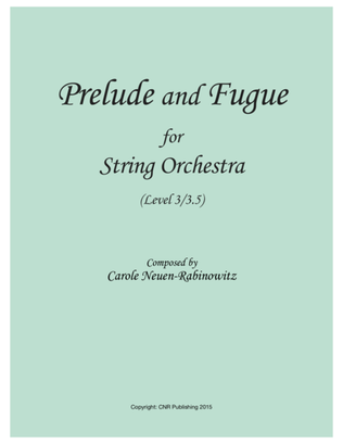 Book cover for Prelude and Fugue for String Orchestra