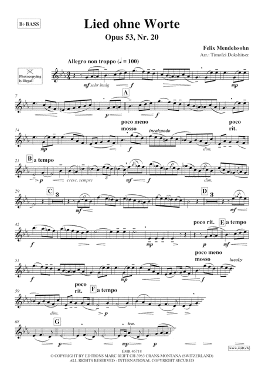 3 Lieder ohne Worte 3 Lieder ohne Worte Voice Solo scores gallery preview page 3