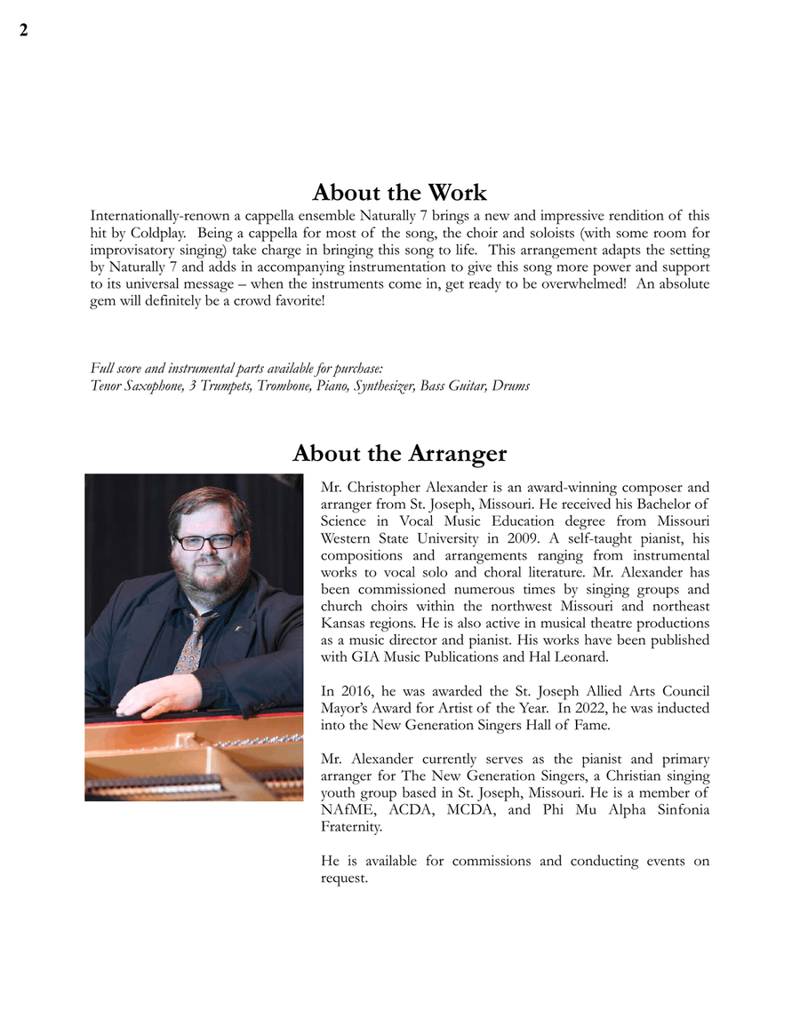 Fix You Divisi scores gallery preview page 2