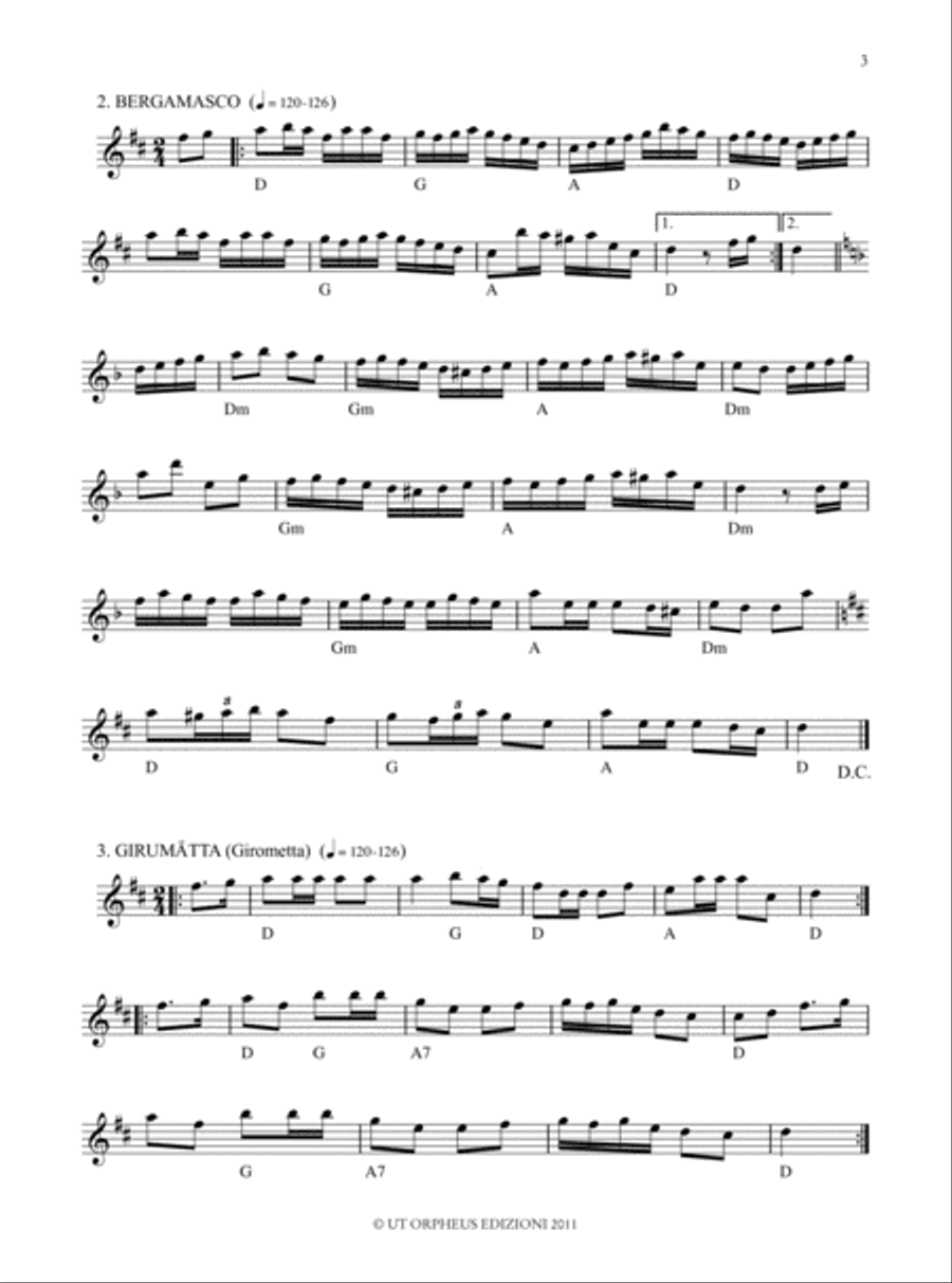 48 Italian Folk Tunes for Violin Violin Solo scores gallery preview page 3