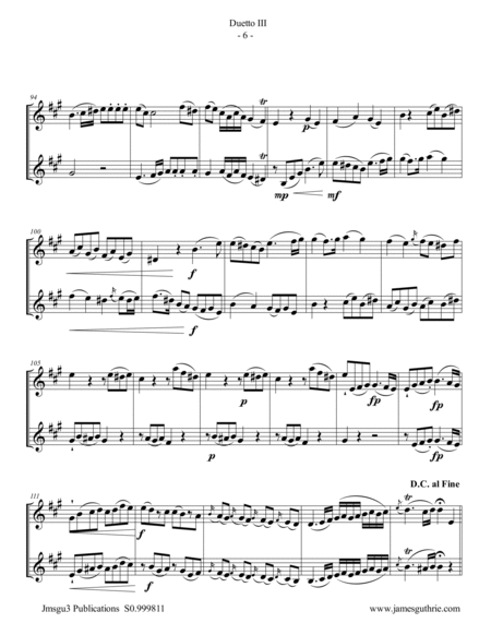 Stamitz: Duet Op.27 No. 3 for Violin Duo image number null