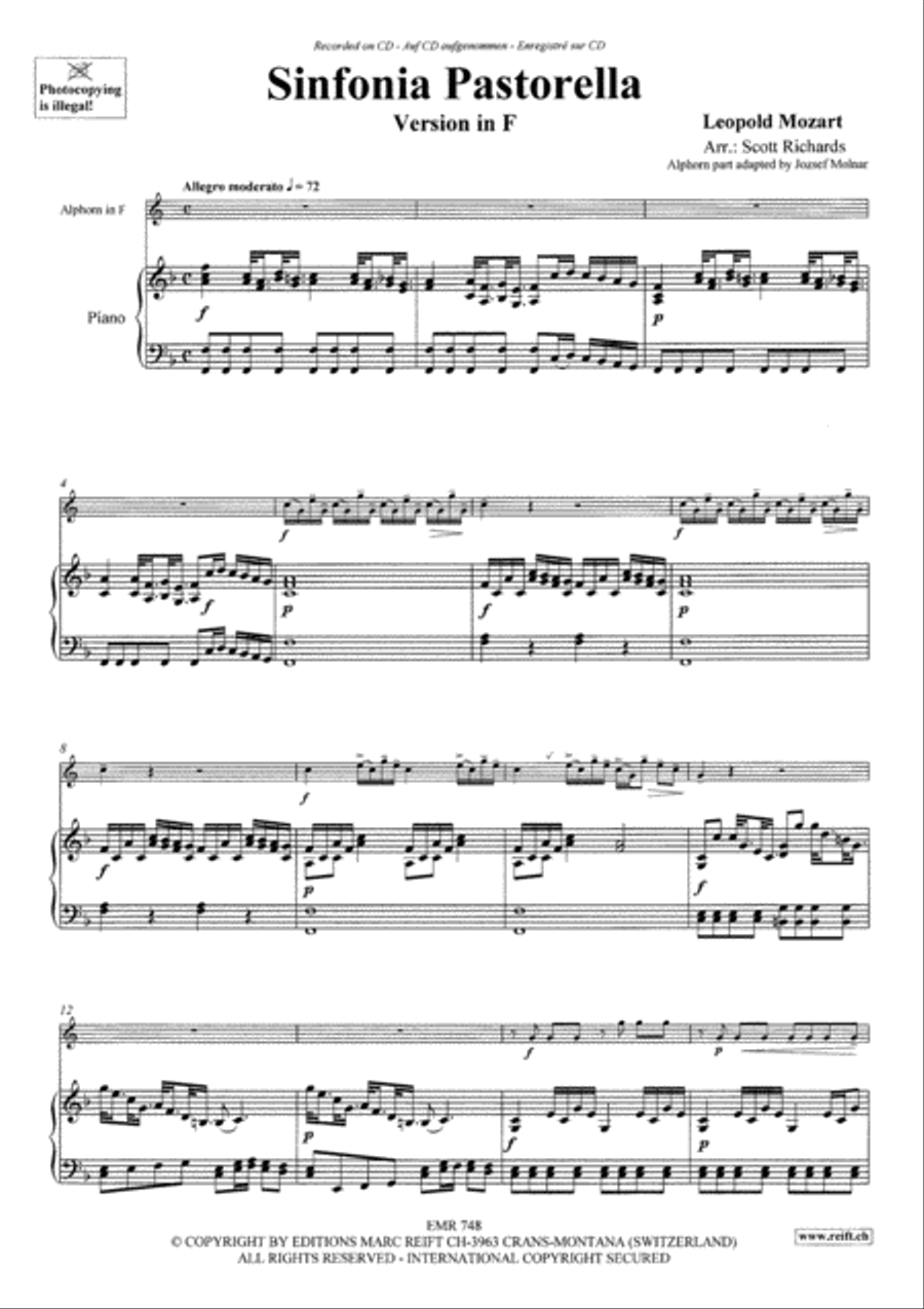 Sinfonia Pastorella Sinfonia Pastorella Piano Accompaniment scores gallery preview page 4
